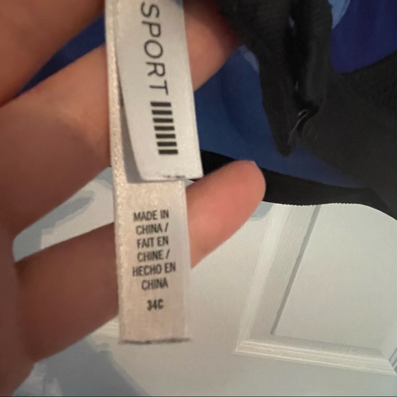COPY - Victoria's Secret Sport Sports Bra Black Blue Size 34C - Picture 7 of 10